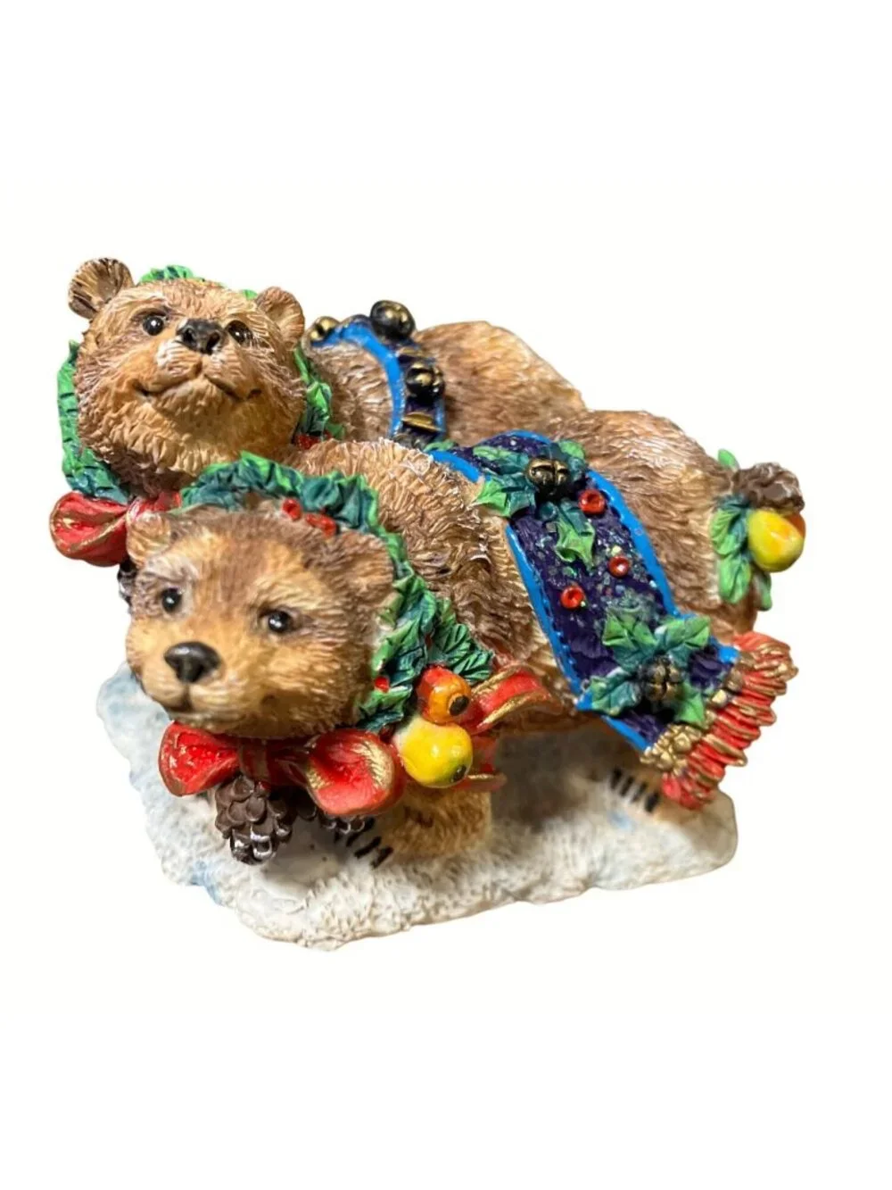 Crinkle Claus Crinkle Bears Figurine By Possible Dreams 1997 Christmas Decor